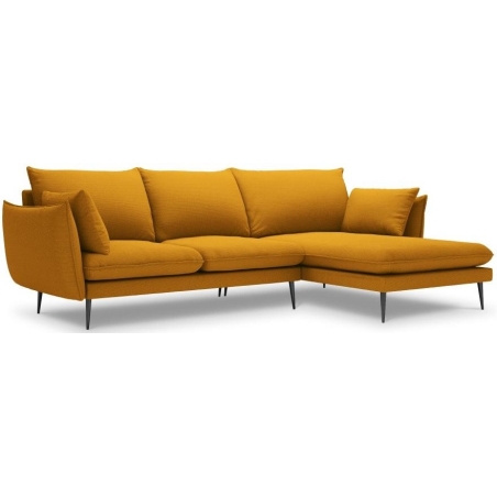 5-seater corner sofa. Elio 251/170 in textured fabric + Milo Casa