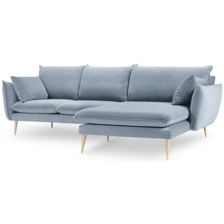 5-seater sofa bed. Elio 251/170 in velvet fabric + Milo Casa
