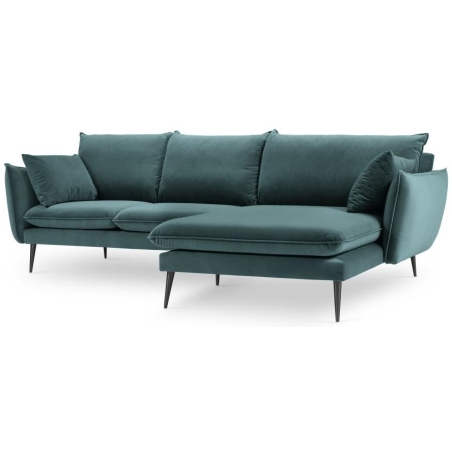 5-seater sofa bed. Elio 251/170 in velvet fabric Milo Casa