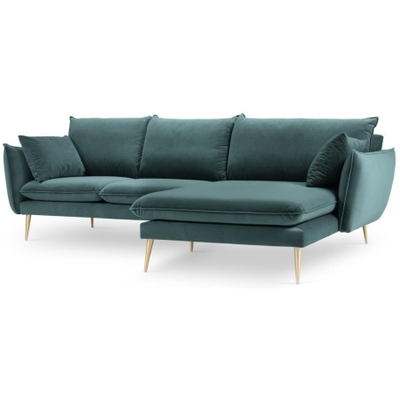 Narożnik Elio 5 os. w aksamitnej tkaninie premium producenta Milo Casa.