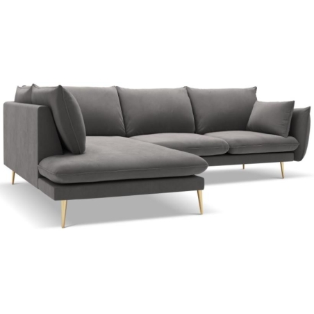 5-seater sofa bed. Elio 251/185 in Milo Casa velvet fabric