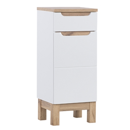 Low cabinet 1D1S 35cm Bali White COMAD