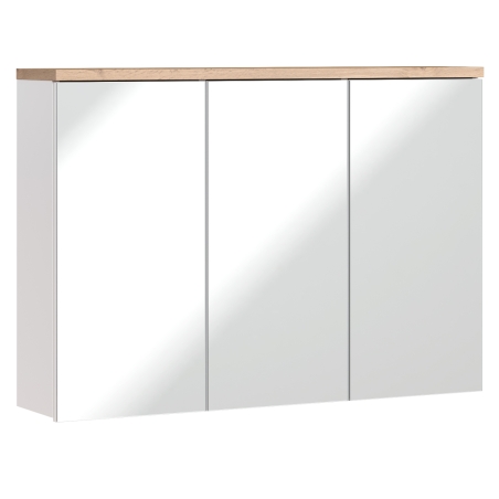 Cabinet with 3D mirror 100cm Bali White COMAD