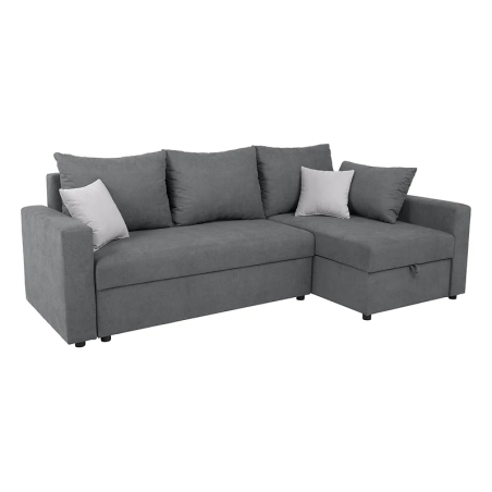 Corner sofa Przemek IV right-sided Black Red White