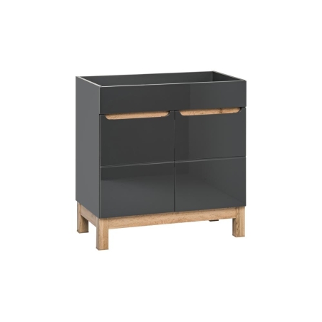 Washbasin cabinet Bali Graphite 2D-60cm COMAD