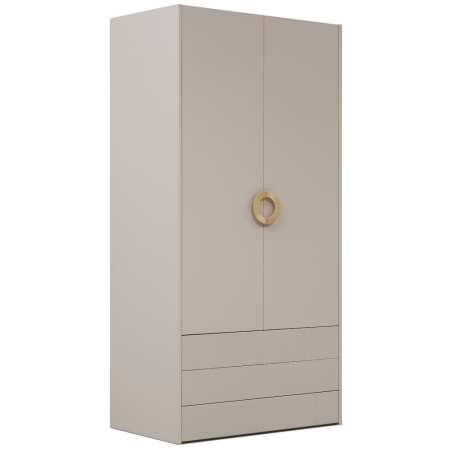 Two-door wardrobe with bar Nubo 2D3S New Elegance