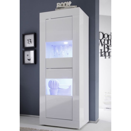 Basic 2-door narrow display cabinet MC Accent