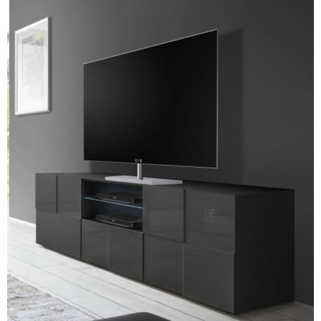 Dama RTV cabinet large, 2 door. 1 drawer. ANTRACITE MC Accent