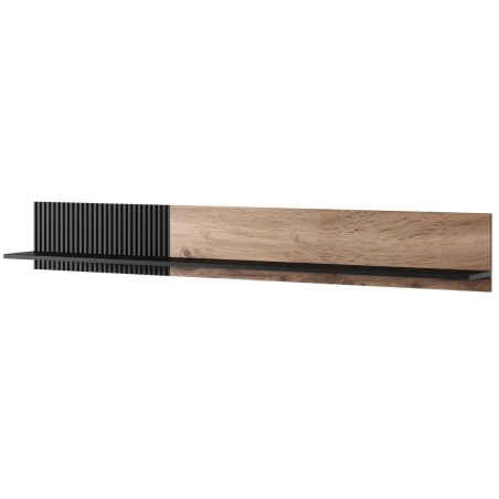 Hanging shelf Random P-2 Oak Wotan/Black Halmar