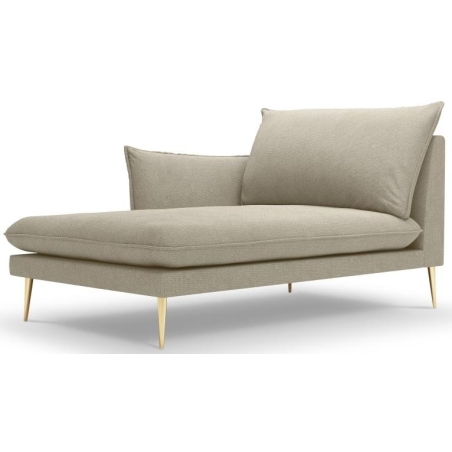 Corner side - Left, colour - shades of beige, Milo Casa structure - Beige Pos08, Colours of the Milo Casa feet - Gold