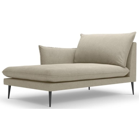 Corner side - Left, colour - shades of beige, Milo Casa structure - Beige Pos08, Colours of the Milo Casa feet - Black