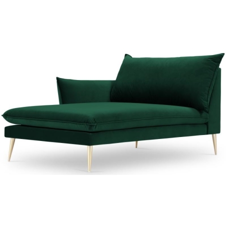 Kolor tapicerki: odcienie zielonego Kolorystyka nóżek Milo Casa: Złote Aksamit: Butelkowy Zielony Blu78 