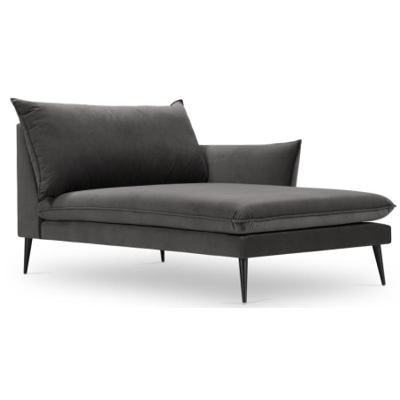 Kolor tapicerki: odcienie szarego Kolorystyka nóżek Milo Casa: Czarne Aksamit: Ciemny Szary Blu18 