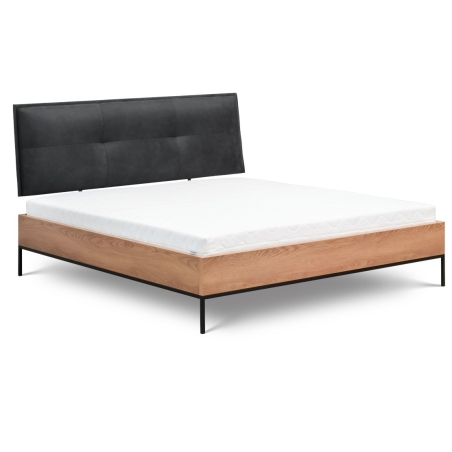 Loft bed Caramel 180x200 without container New Elegance (upholstered furniture)
