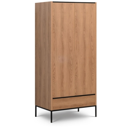 Two-door wardrobe with bar Loft Caramel New Elegance