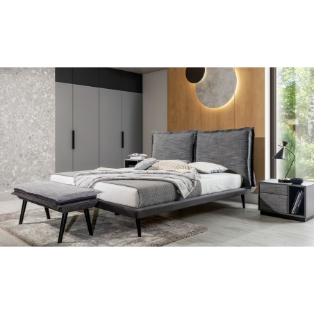 Stolik nocny poziomy szary Forli New Elegance (meble tapicerowane)