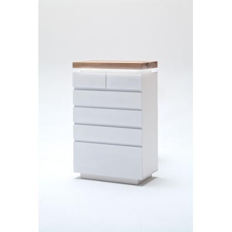Romina 6-drawer chest MC Accent