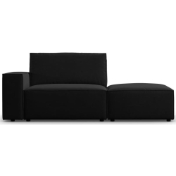 Corner side: Rights Kolor tapicerki: shades of black Aksamite: Black Blu19 