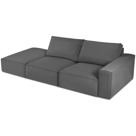 Carlo 3-seater sofa 255/102 in Milo Casa corduroy fabric