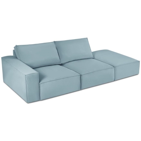 Carlo 3-seater sofa 255/102 in Milo Casa corduroy fabric