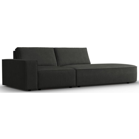 Carlo 3-seater sofa 263/102 rounded in Milo Casa corduroy fabric