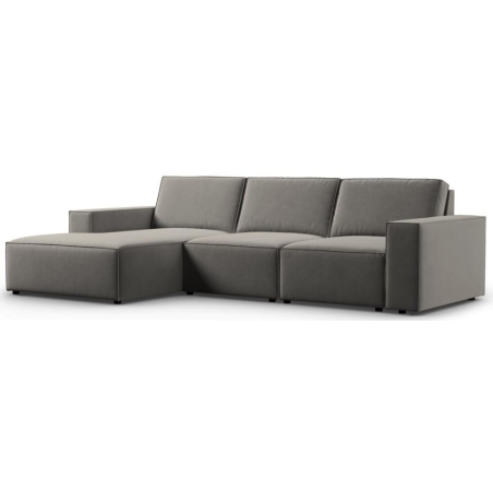 Carlo 4-seater corner sofa in Milo Casa velvet fabric