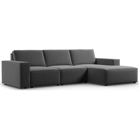 Carlo 4-seater corner sofa in Milo Casa velvet fabric