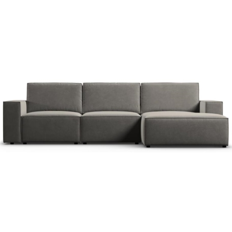 Carlo 4-seater corner sofa in Milo Casa velvet fabric