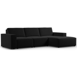 Corner side: Rights Kolor tapicerki: shades of black Aksamite: Black Blu19 