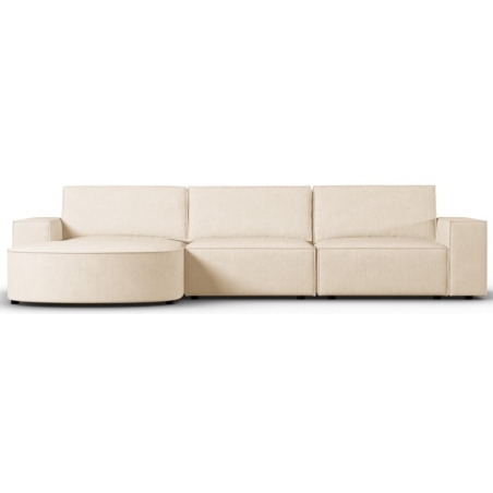 Carlo rounded 4-seater corner sofa in Milo Casa corduroy fabric