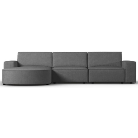 Sofa narożna 4 os. Carlo zaokrąglona w sztruksowej tkaninie Milo Casa