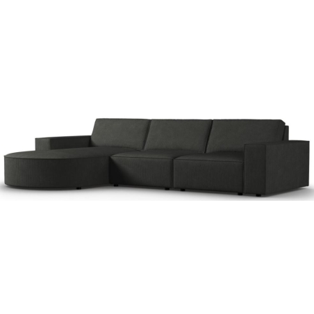 Carlo rounded 4-seater corner sofa in Milo Casa corduroy fabric