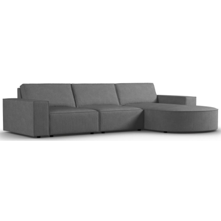Carlo rounded 4-seater corner sofa in Milo Casa corduroy fabric