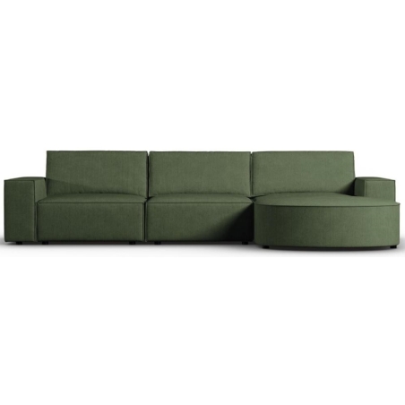 Sofa narożna 4 os. Carlo zaokrąglona w sztruksowej tkaninie Milo Casa