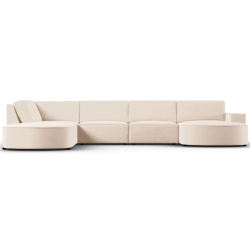 Corner side: Left Kolor tapicerki: shades of beige Aksamite: Light Beige Blu22 