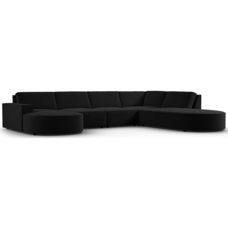 Sofa panoramiczna Carlo 5 os. 368/262 w aksamitnej tkaninie producenta Milo Casa.