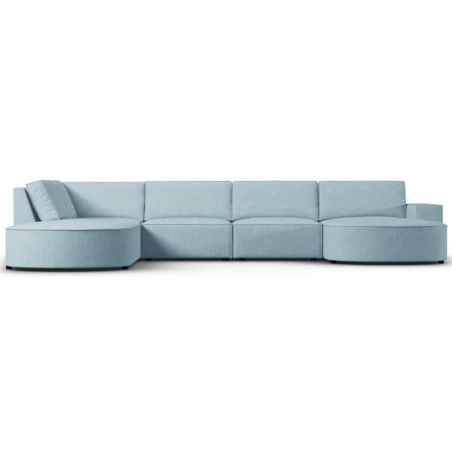 Sofa panoramiczna 5 os. zaokraglona Carlo 368/262 w sztruksowej tkaninie Milo Casa