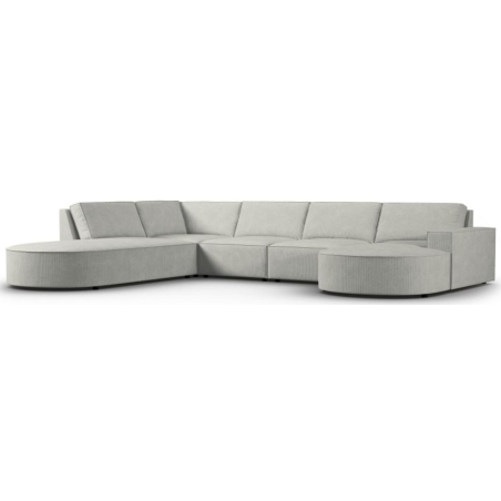 Sofa panoramiczna Carlo 5 os. 368/262 w sztruksowej tkaninie producenta Milo Casa.