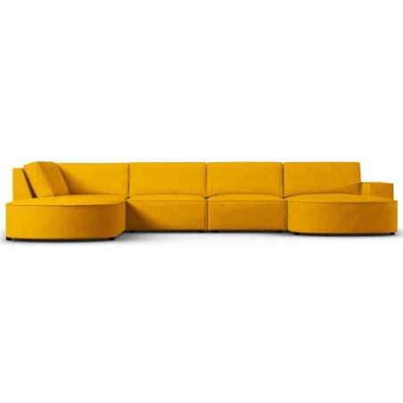 Sofa panoramiczna 5 os. zaokraglona Carlo 368/262 w sztruksowej tkaninie Milo Casa