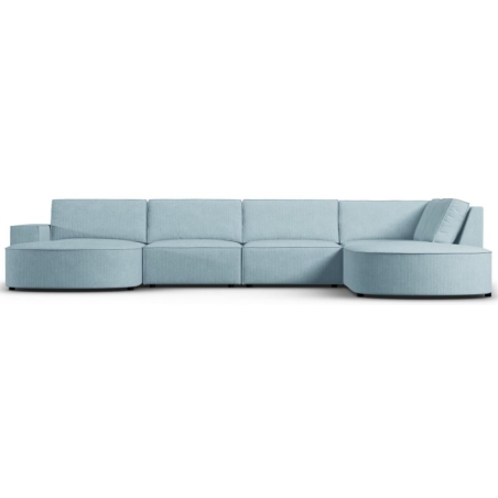 Sofa panoramiczna 5 os. zaokraglona Carlo 368/262 w sztruksowej tkaninie Milo Casa
