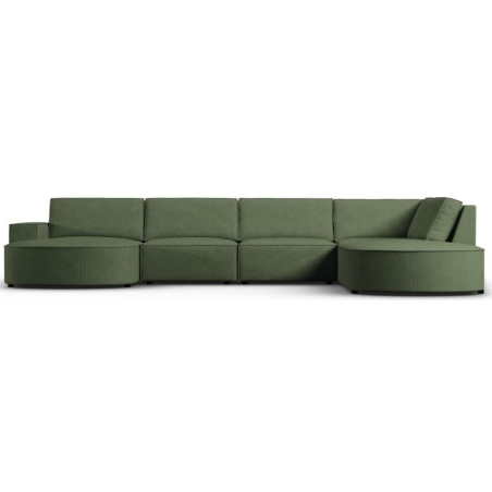 Sofa panoramiczna 5 os. zaokraglona Carlo 368/262 w sztruksowej tkaninie Milo Casa