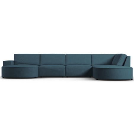 Sofa panoramiczna 5 os. zaokraglona Carlo 368/262 w sztruksowej tkaninie Milo Casa