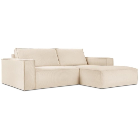 Carlo 3-seater corner sofa in Milo Casa corduroy fabric