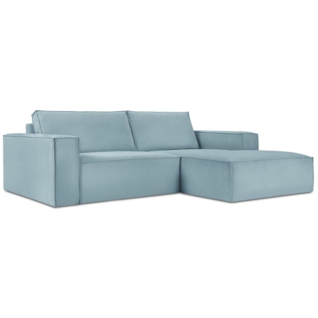 Carlo 3-seater corner sofa in Milo Casa corduroy fabric