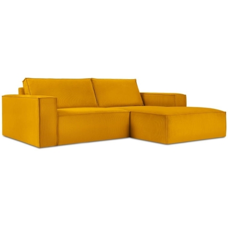 Carlo 3-seater corner sofa in Milo Casa corduroy fabric