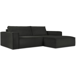 Corner side: Rights Kolor tapicerki: shades of black Sztruks: Black Fjo19 