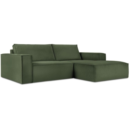 Carlo 3-seater corner sofa in Milo Casa corduroy fabric