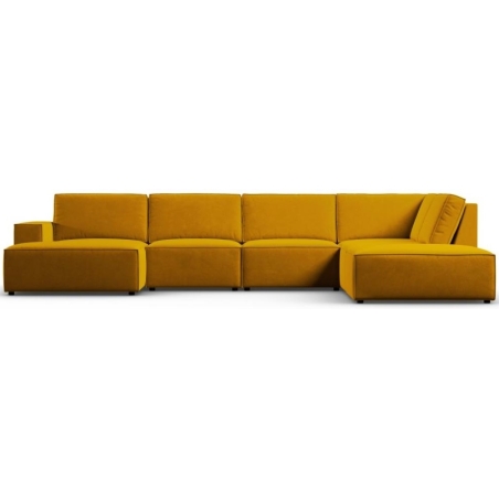 Sofa panoramiczna 7 os. Carlo w aksamitnej tkaninie Milo Casa