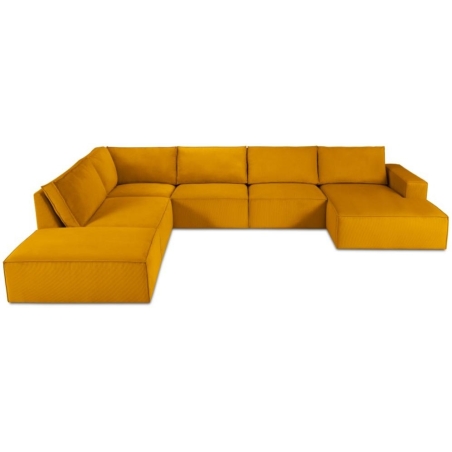 Sofa panoramiczna 7 os. Carlo w sztruksowej tkaninie Milo Casa