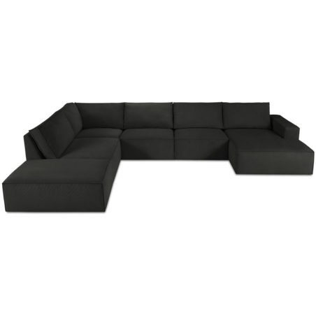 Sofa panoramiczna 7 os. Carlo w sztruksowej tkaninie Milo Casa